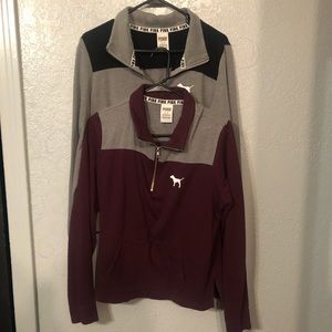 PINK Half-Zip Sweaters